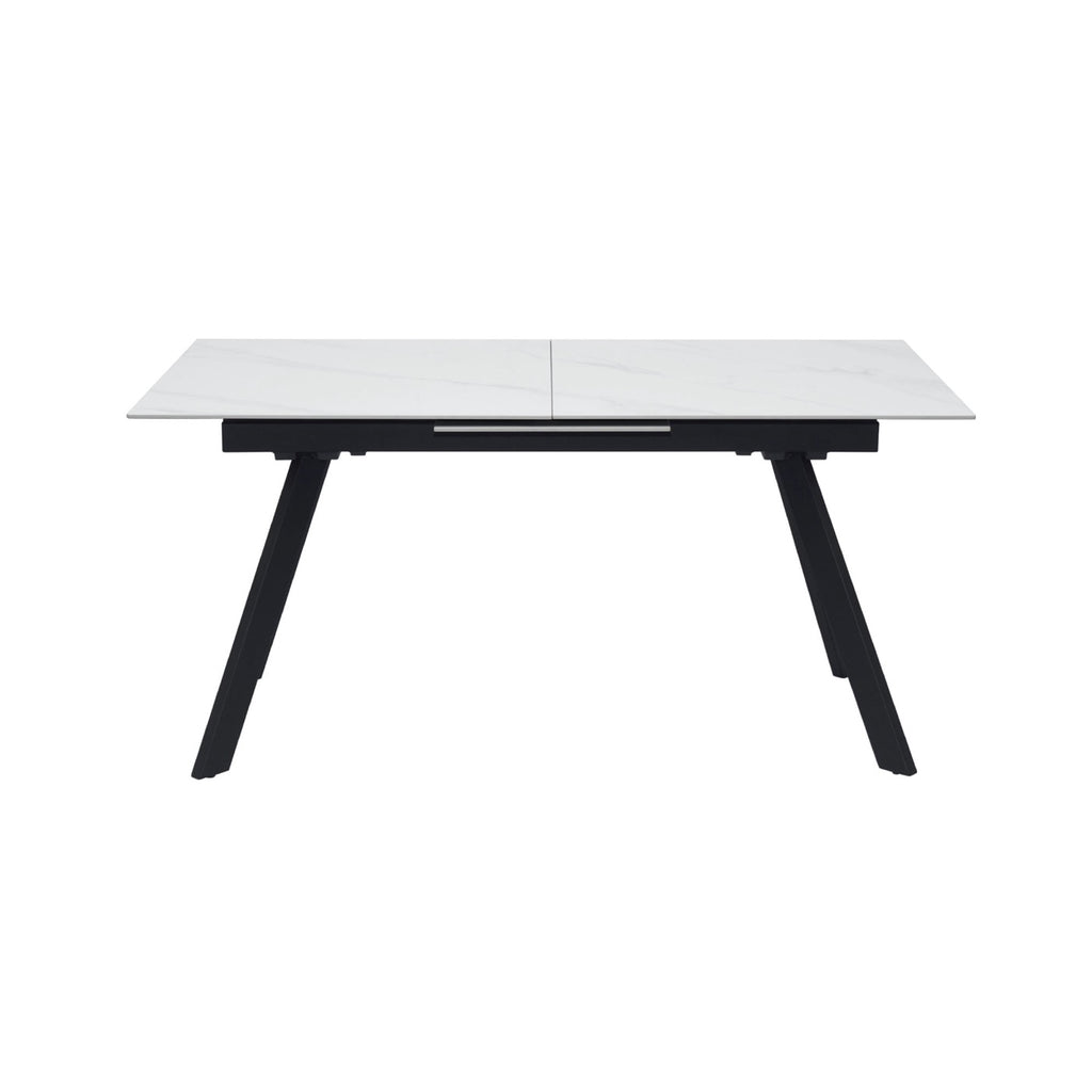 Inski - Extendable Ceramic Dining Table - White