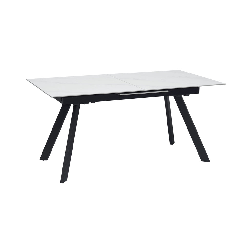 Inski - Extendable Ceramic Dining Table - White