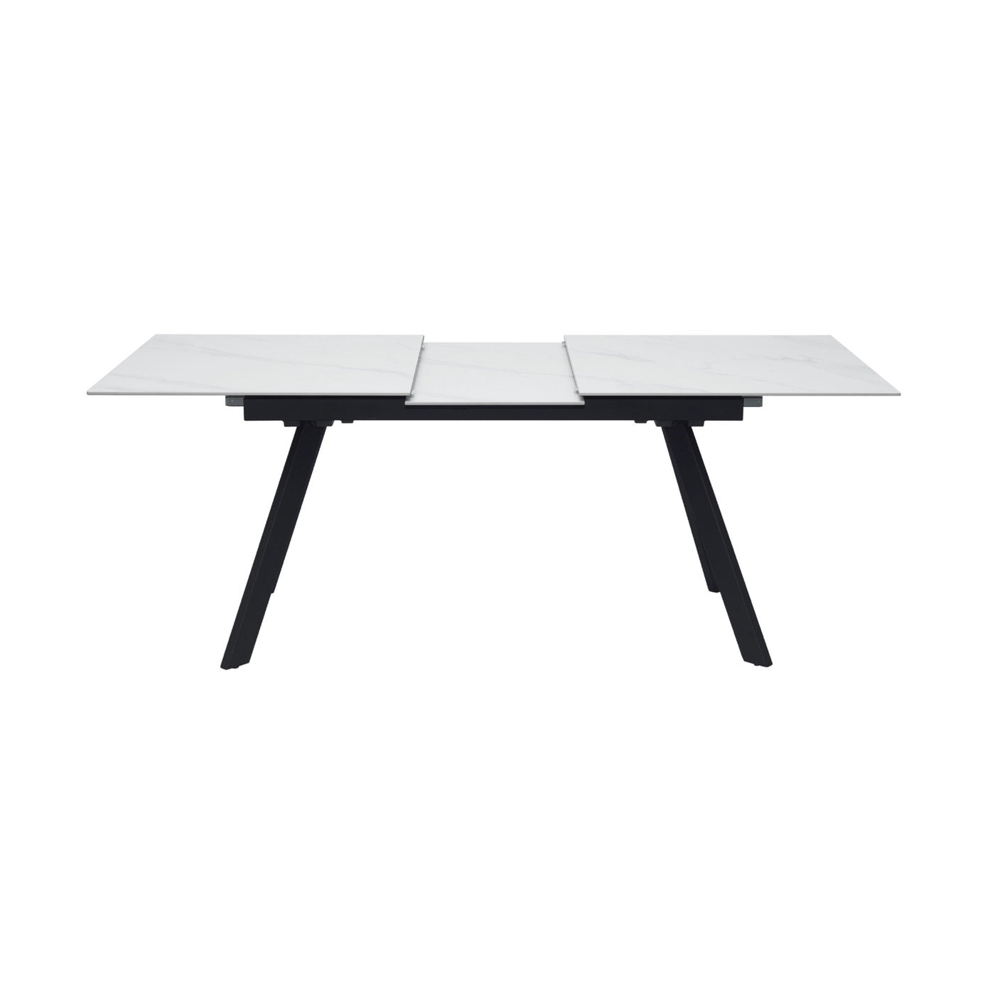 Inski - Extendable Ceramic Dining Table - White