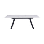 Inski - Extendable Ceramic Dining Table - White