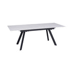 Inski - Extendable Ceramic Dining Table - White