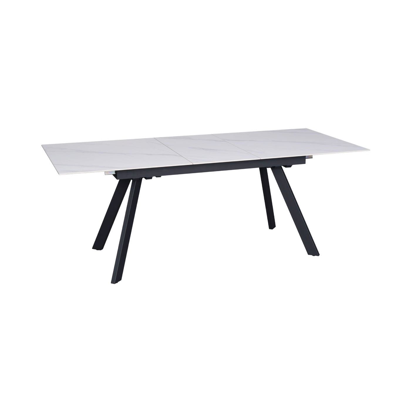 Inski - Extendable Ceramic Dining Table - White
