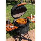Barbecue Kamado - Barbecue Fumoir En Céramique - Noir