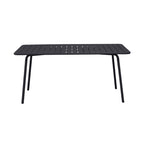 Baca - Ensemble Table + 4 Chaises + 2 Fauteuils En Métal - Gris
