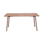 Baca - Ensemble Table + 4 Chaises + 2 Fauteuils En Métal - Terracotta