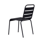 Baca - Garden Table + 4 Metal Chairs Set - Gray