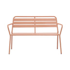 Baca - Salon De Jardin 4 Places En Métal - Terracotta