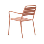 Baca - Salon De Jardin 4 Places En Métal - Terracotta