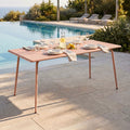 Baca - Table De Jardin En Métal - Terracotta