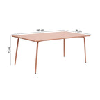 Baca - Table De Jardin En Métal - Terracotta