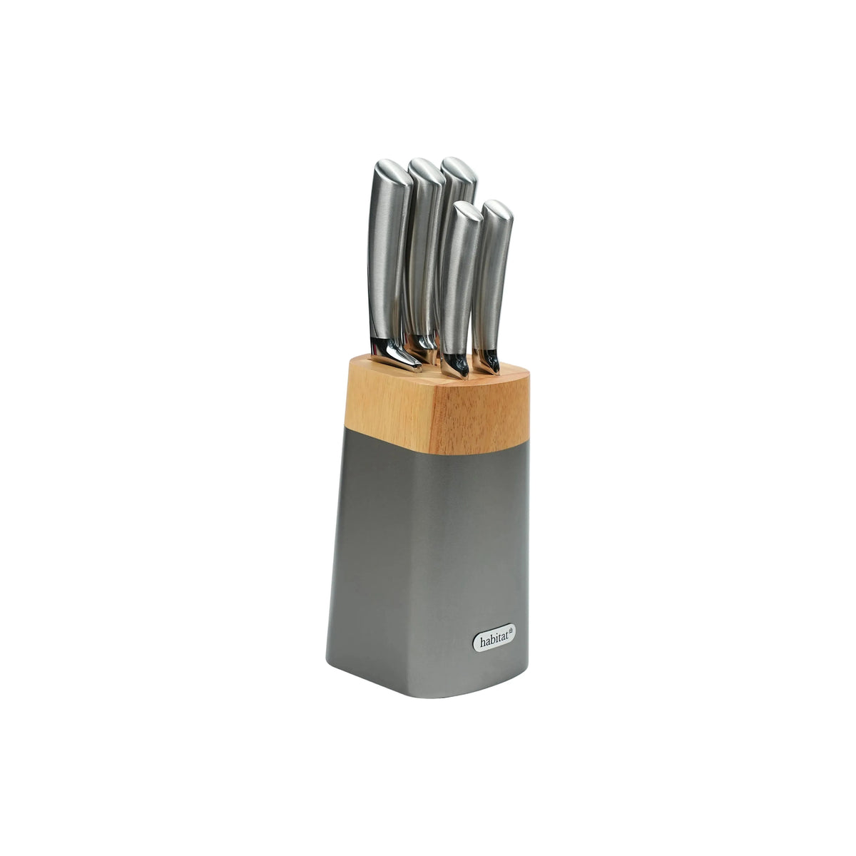 Élixir - Bloc De 5 Couteaux En Inox - Argenté