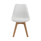 Scandi - Conjunto Mesa Comedor + 4 Sillas - Blanco