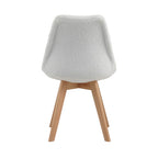 Scandi - Conjunto Mesa Comedor + 4 Sillas - Blanco