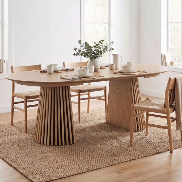 Constance - Round Extendable Dining Table - Oak