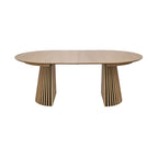Constance - Table À Manger Ronde Extensible - Chêne