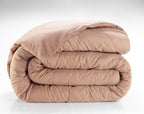 Desir - Copripiumino - 100% Raso Di Cotone Lavato - Nude