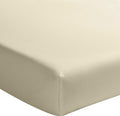 Elegance - Drap Housse - 100% Percale De Coton Lavé - Ecru Naturel