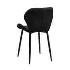 Velvet - Conjunto Mesa Ovalada de Cerámica + 4 Sillas de Terciopelo - Mármol Blanco