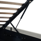 Tinali - Cama contenedor + somier de pana - Beige