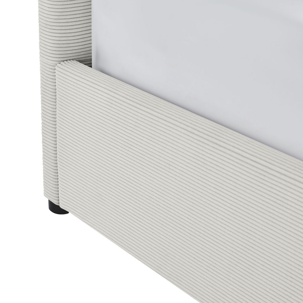 Tinali - Cama contenedor + somier de pana - Beige