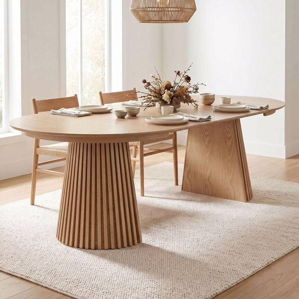 Constance - Round Extendable Dining Table - Oak