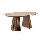 Constance - Table À Manger Ronde Extensible - Chêne