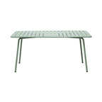 Baca - Garden Table + 6 Stackable Metal Armchairs - Green