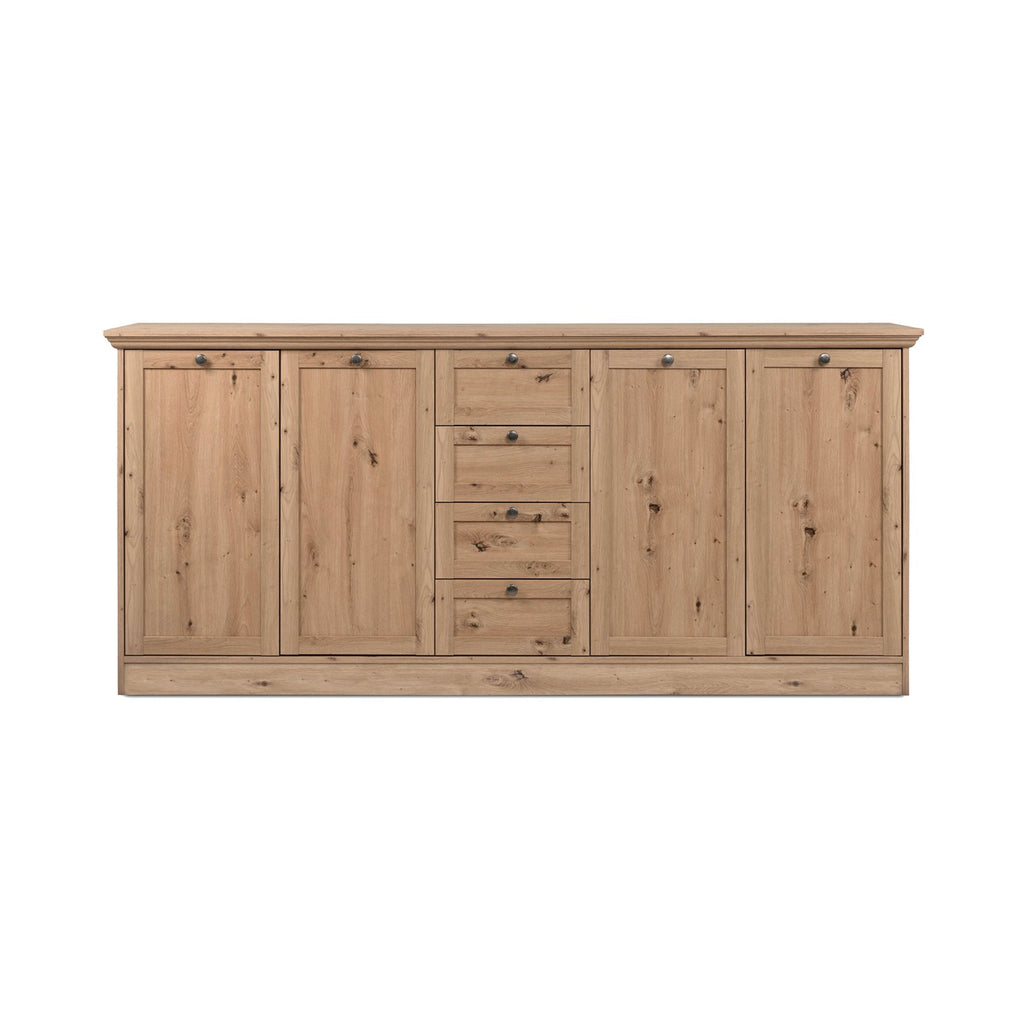 Timby - Aparador 4 Puertas 3 Cajones - Roble