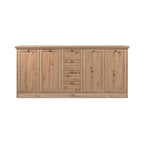 Timby - Aparador 4 Puertas 3 Cajones - Roble