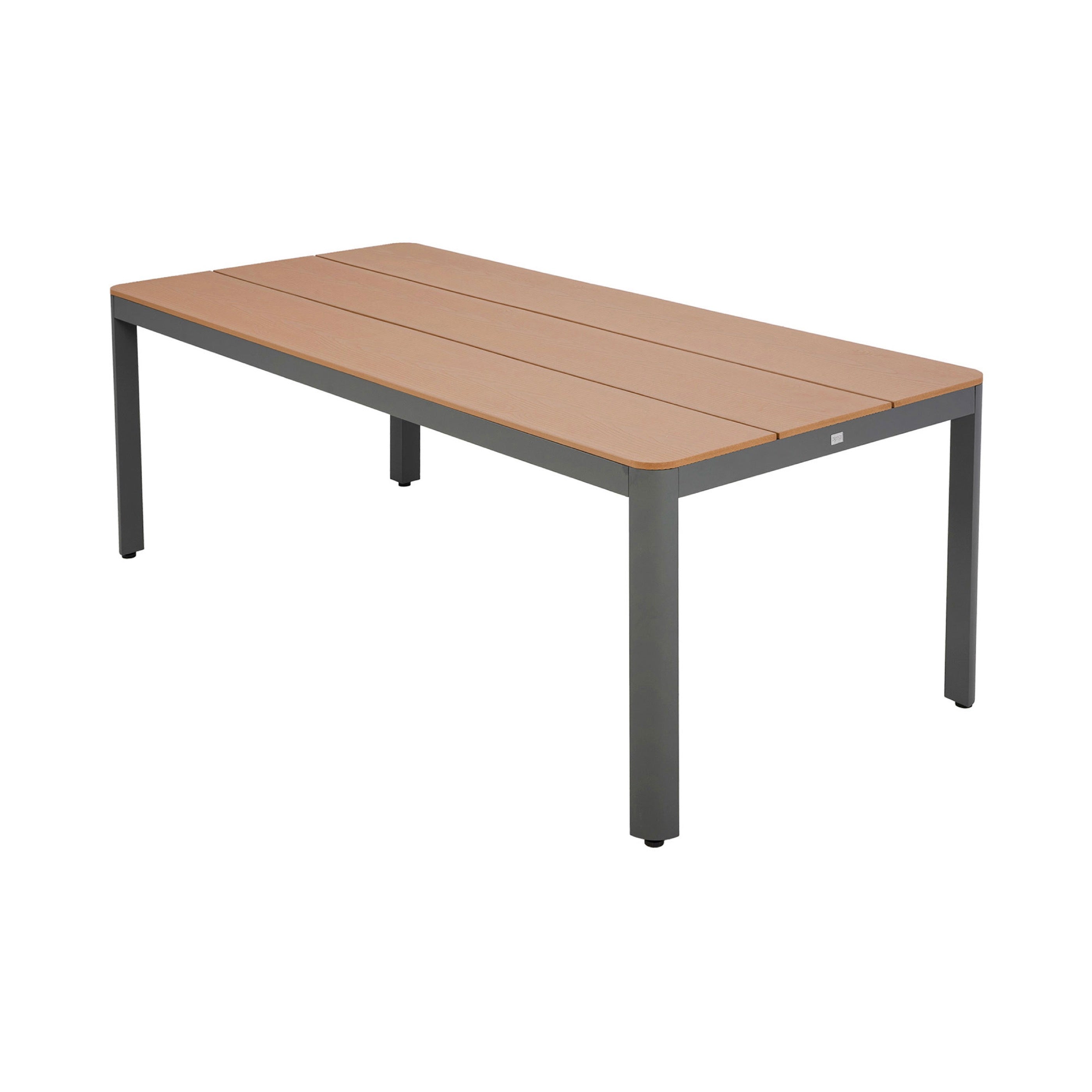 Mimizan - Ensemble Table De Jardin + 6 Chaises - Marron