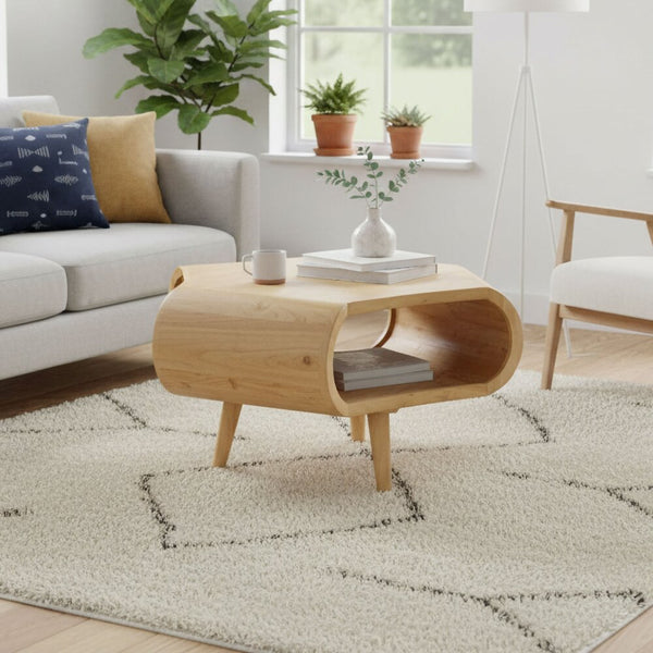 Table Basse En Bois Massif - Naturel
