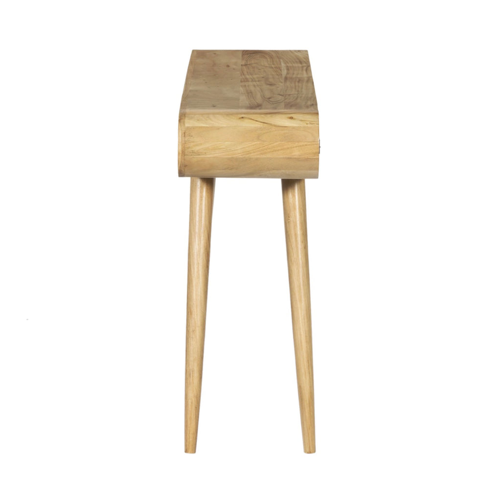Consola Acacia Con 2 Cajones - Natural