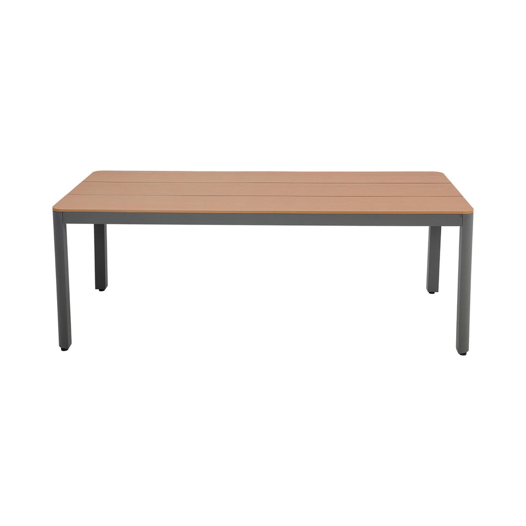 Mimizan - Ensemble Table De Jardin + 8 Chaises - Marron