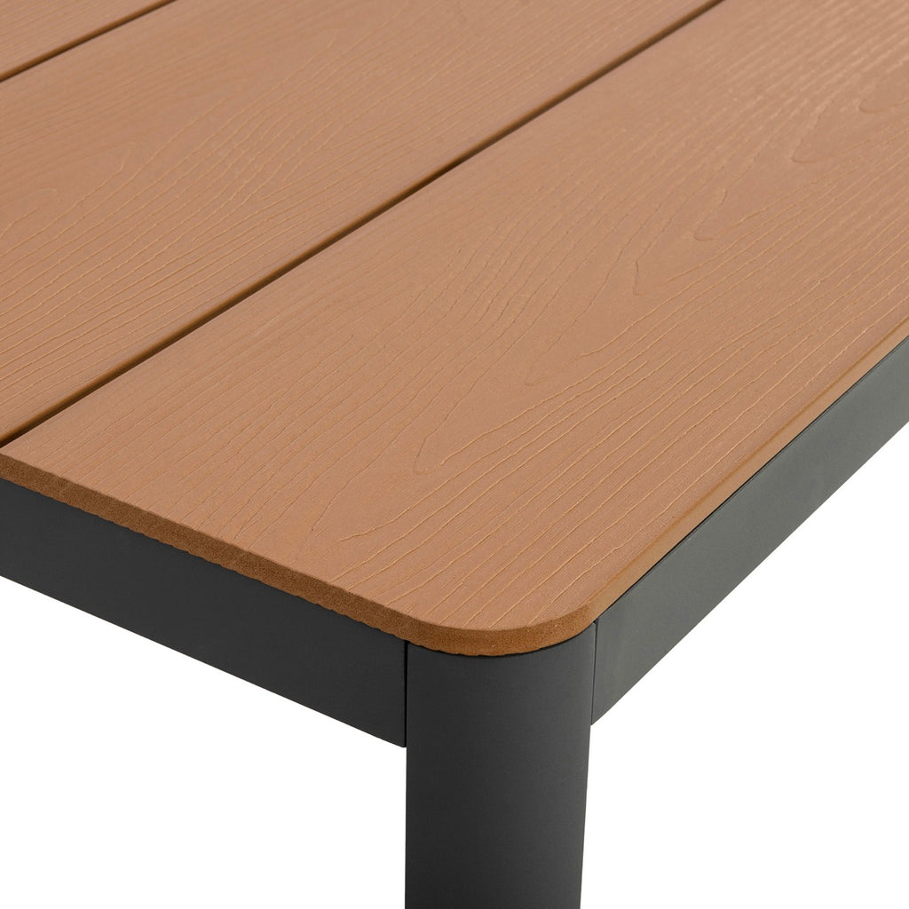 Mimizan - Ensemble Table De Jardin + 8 Chaises - Marron