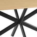 Linz - Mesa de comedor de madera y patas de metal - 8 personas - Roble