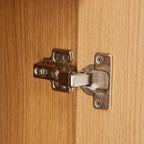 Rima - Aparador 2 Puertas Y 3 Nichos Efecto Estriado - Natural