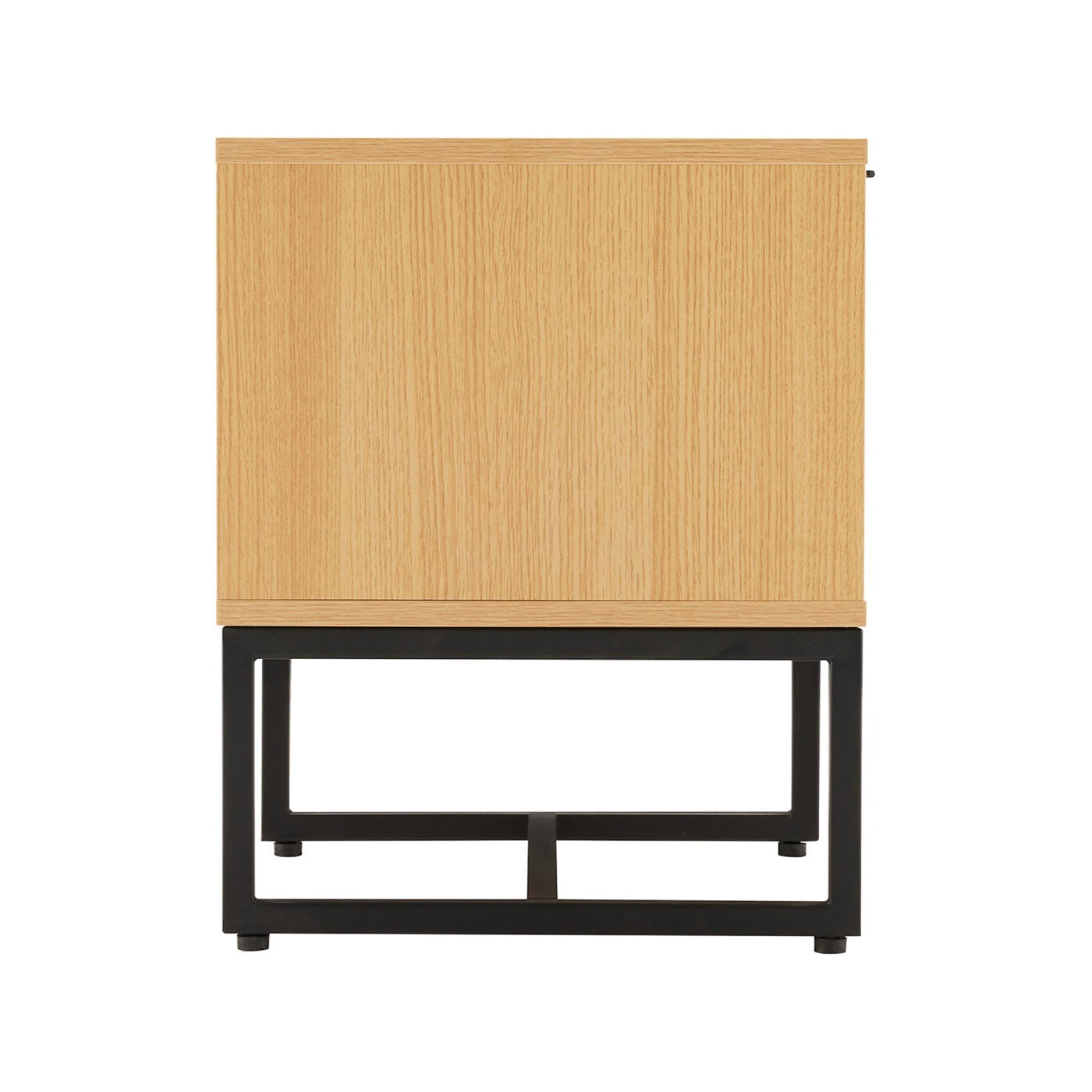 Rima - 2 Drawer Fluted Effect Bedside Table - Natural
