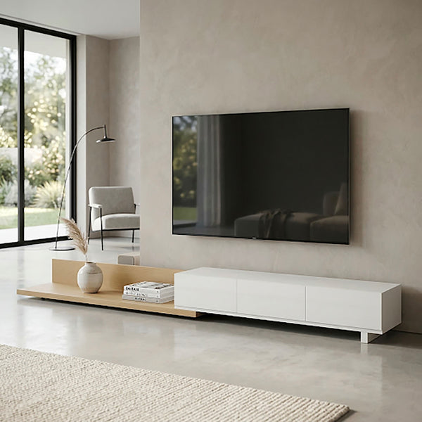 Calis - Mueble TV corredizo - Blanco