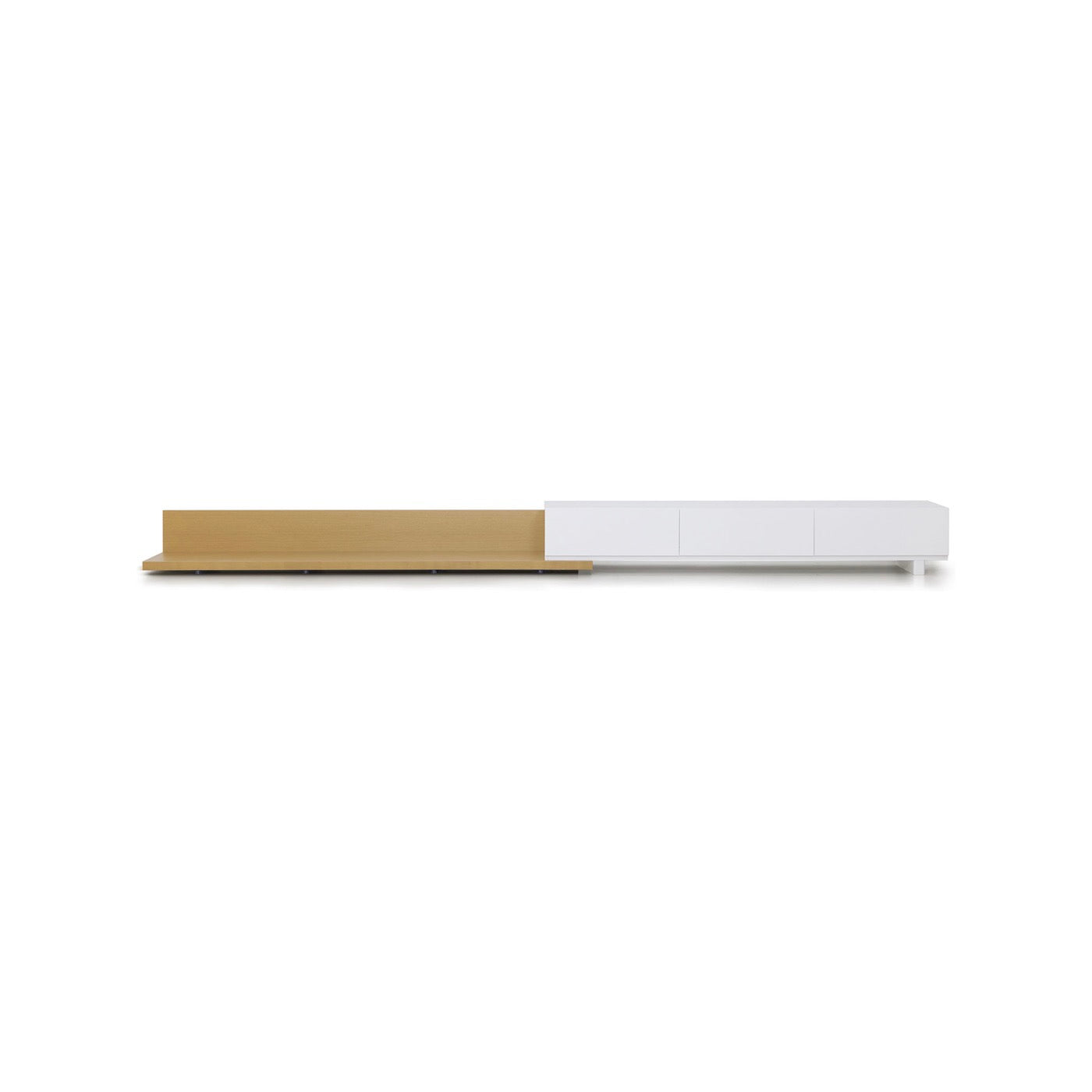 Calis - Sliding TV Unit - White