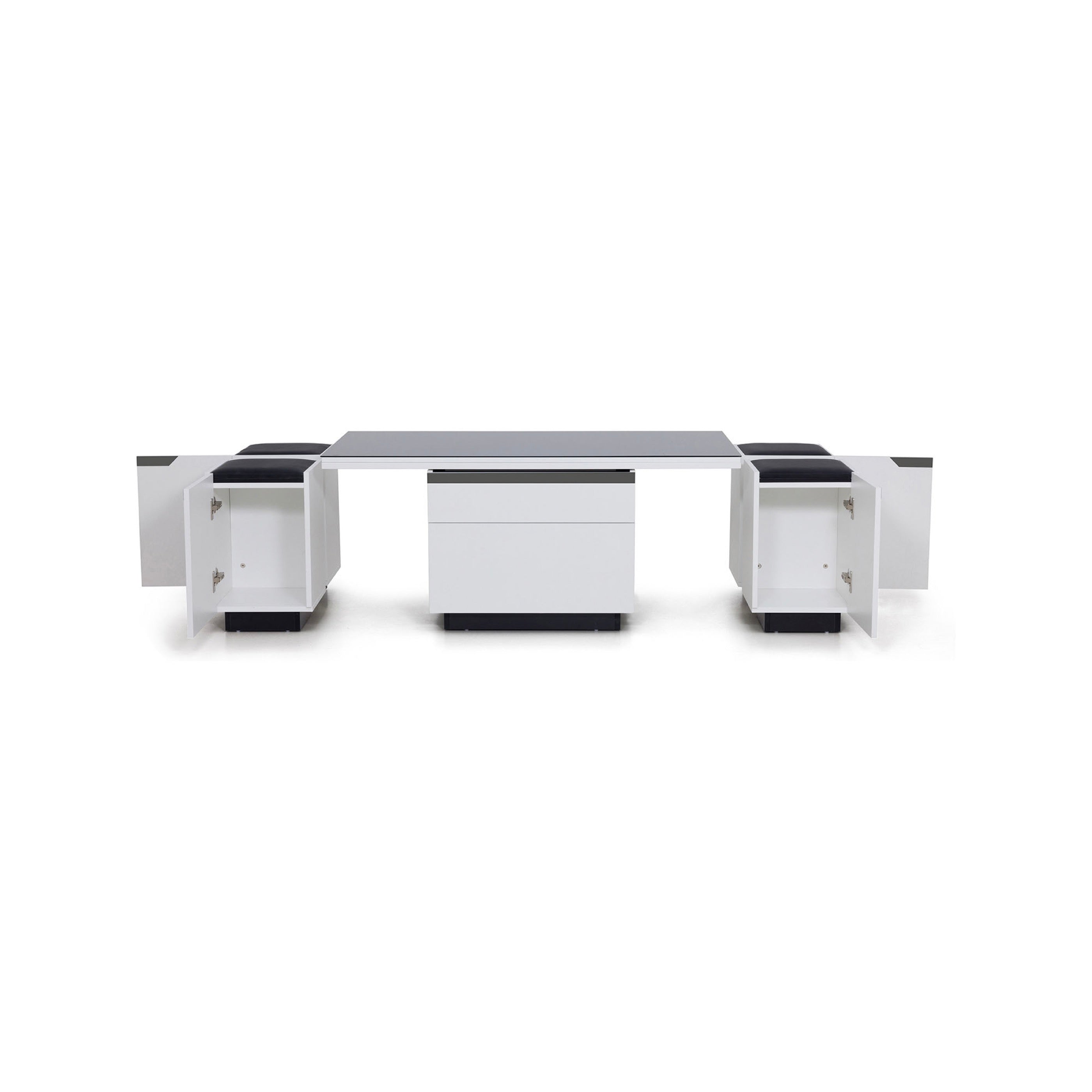 Calis - Coffee Table With Liftable Tops - White