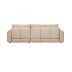 Zephyr - Canapé D'Angle À Droite Convertible En Tissu Texturé - Beige