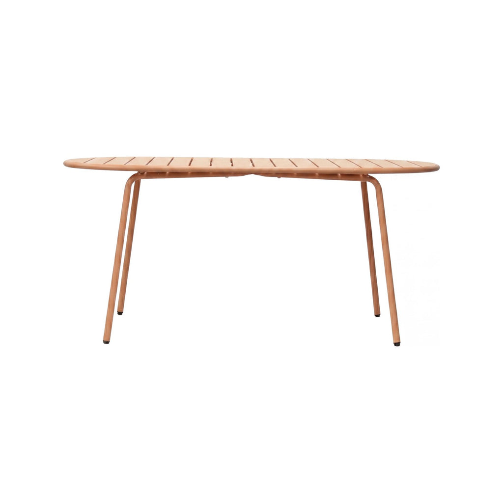 Baca - Table De Jardin Ovale En Métal - Terracotta