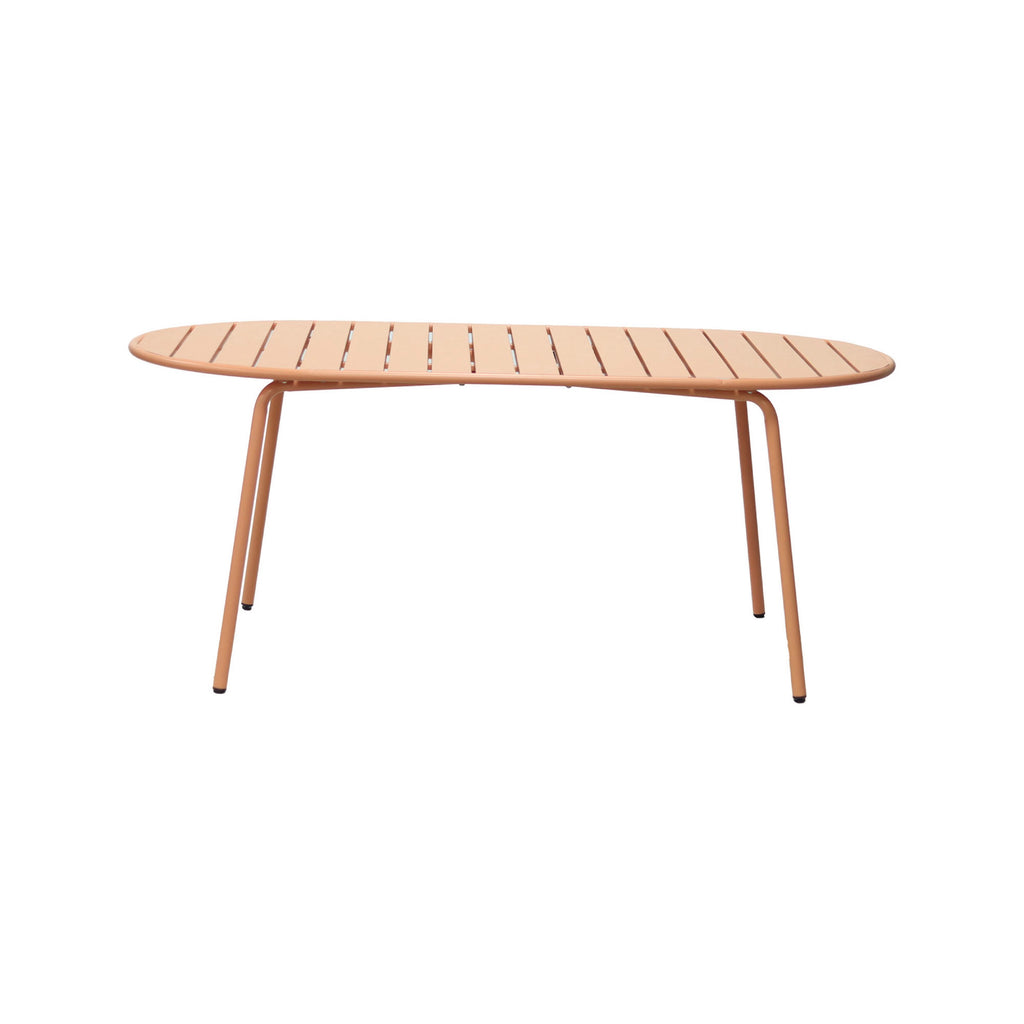 Baca - Table De Jardin Ovale En Métal - Terracotta
