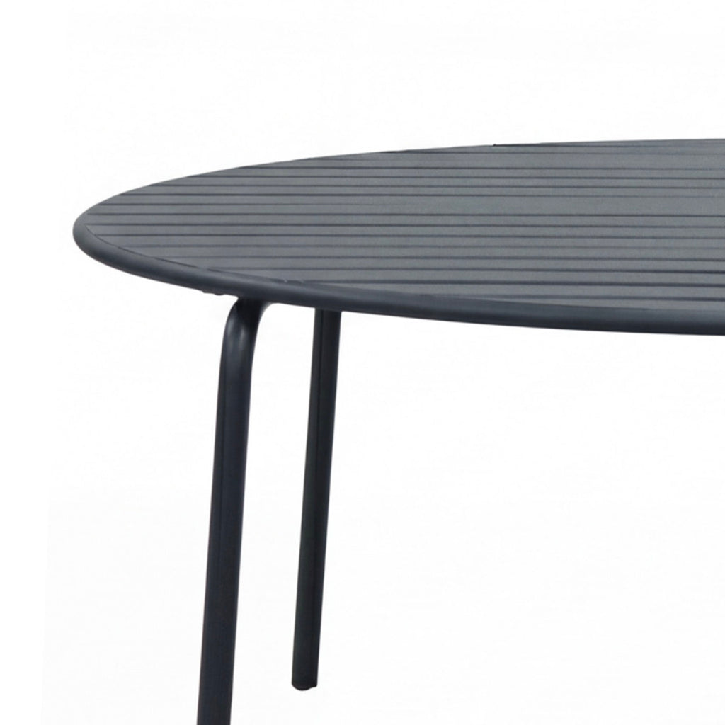 Baca - Table De Jardin Ronde En Métal - Gris