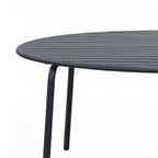 Baca - Table De Jardin Ronde En Métal - Gris