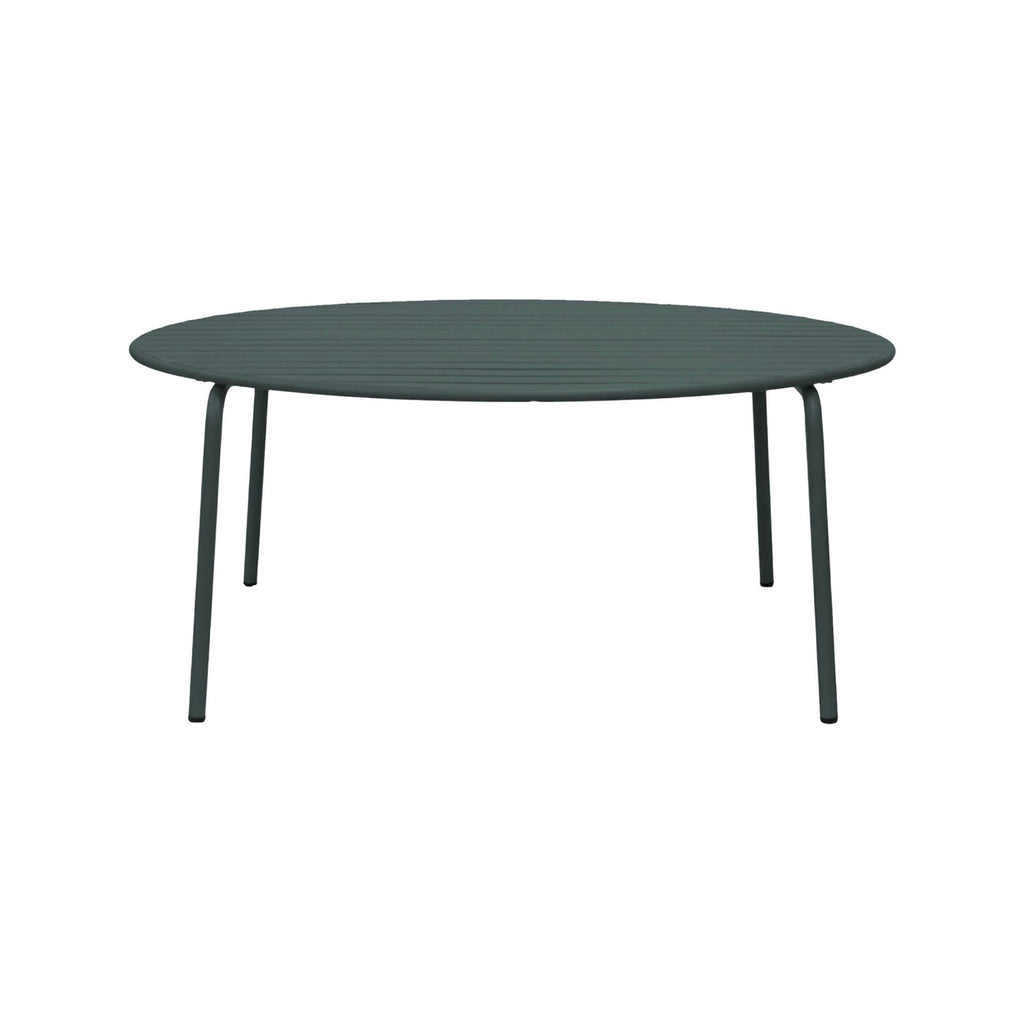 Baca - Round Metal Garden Table - Fir Green