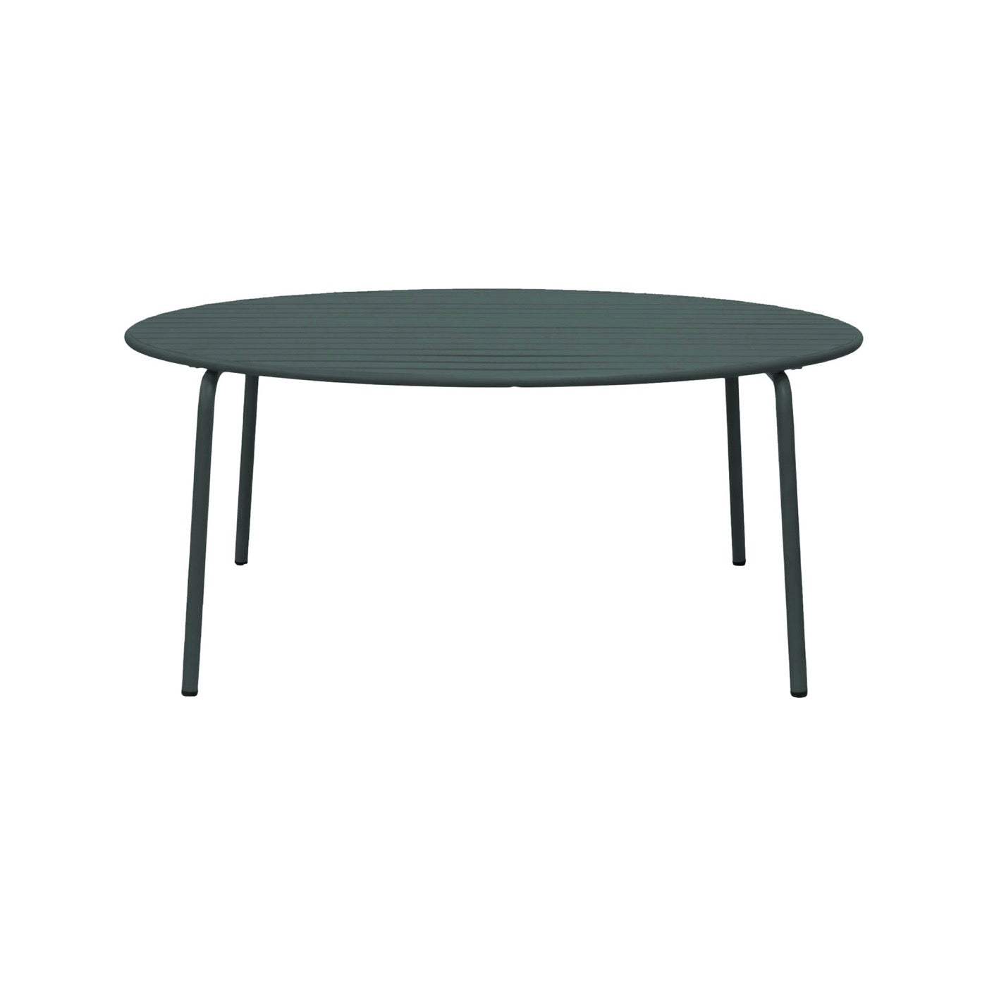 Baca - Round Metal Garden Table - Fir Green