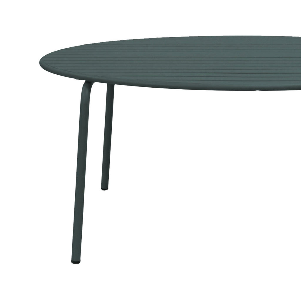 Baca - Round Metal Garden Table - Fir Green