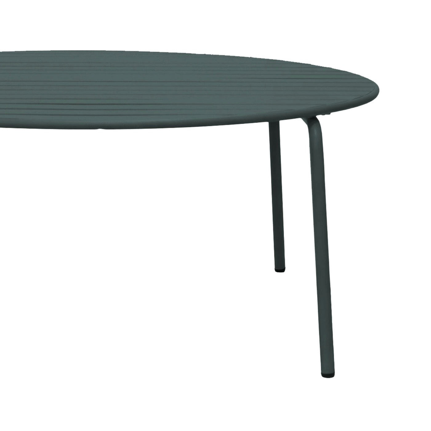 Baca - Round Metal Garden Table - Fir Green