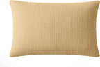 Pur - Kissenbezug - 100 % Gewaschener Baumwoll-Musselin - Natur-Ecru